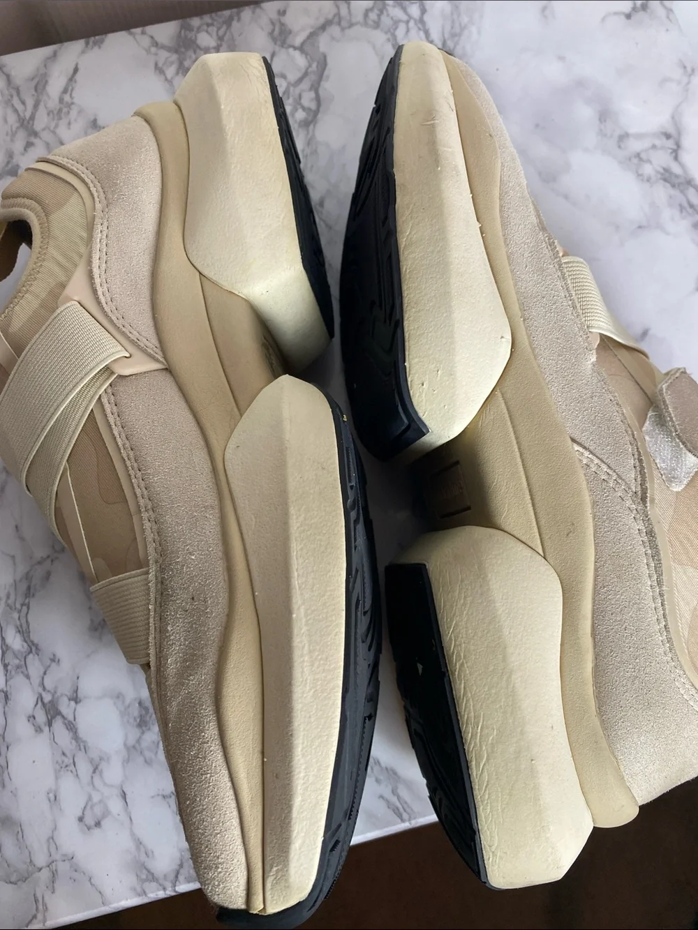 Nurture Dillion Beige Slip-On Platform Sneakers Camouflage Response Tech Size 10